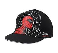 Marvel Comics Spiderman Girls Web Head Baseball Cap, Black, One Size