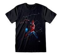 Marvel Comics Spiderman Spidey Art Adults Black T-Shirt - Medium