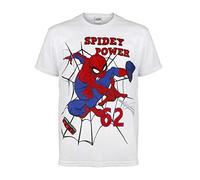 Marvel Comics Spiderman Spidey Power T-Shirt, Kids, 2-13 Years, White, Official Merchandise