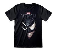 Marvel Comics Spiderman Venom Adults Black T-Shirt - X Large