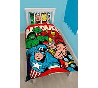 Marvel Comics 'Strike' Single Duvet Set - Large Print Design