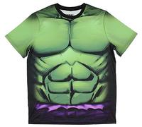 Marvel Comics The Incredible Hulk Performance Compression Athletic Costume T-Shirt (Mens Large)