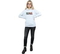 Marvel Comics Women's Infill Logo Heather Hoodie in Grey | Size: XL Marvel Comics Grey XL