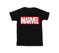 (4XL, Black) Marvel Comics Womens/Ladies Classic Logo Cotton Boyfriend T-Shirt