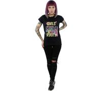 Marvel Comics Women's Rule Cotton Boyfriend T-Shirt in Black | Size: 3XL Marvel Comics Black 3XL