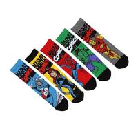 Marvel Comics Women's Socks (Pack of 5) | Size: Large/XL Marvel Comics Multicolor L/XL