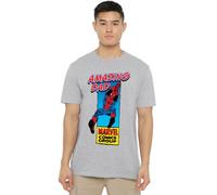 Marvel Corner Box Father's Day Amazing Spider-Man Dad T Shirt, Heather Grey, 3XL