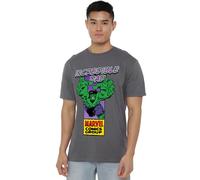 Marvel Corner Box Father's Day Incredible Hulk Dad T Shirt, Charcoal, M