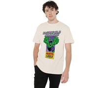 Marvel Corner Box Incredible Hulk Grandad T Shirt, Natural, 3XL