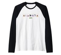 Marvel Cosmic Invasion Game Player Character Lineup Retro Raglan Baseball Tee