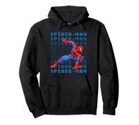 Marvel Cosmic Invasion Game Spider-Man Retro Pixel Graphics Pullover Hoodie