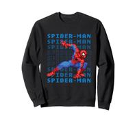 Marvel Cosmic Invasion Game Spider-Man Retro Pixel Graphics Sweatshirt