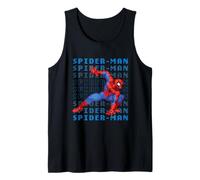 Marvel Cosmic Invasion Game Spider-Man Retro Pixel Graphics Tank Top