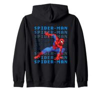 Marvel Cosmic Invasion Game Spider-Man Retro Pixel Graphics Zip Hoodie
