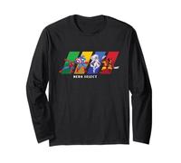 Marvel Cosmic Invasion Game Super Hero Select Screen Retro Long Sleeve T-Shirt