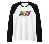 Marvel Cosmic Invasion Game Super Hero Select Screen Retro Raglan Baseball Tee