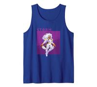 Marvel Cosmic Invasion Game X-Men Storm Retro Pixel Graphics Tank Top, Men, Royal Blue, X-Large