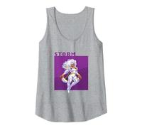 Marvel Cosmic Invasion Game X-Men Storm Retro Pixel Graphics Tank Top, Women, Heather Grey, Medium