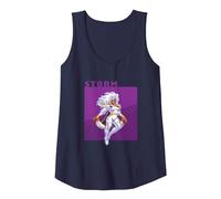 Marvel Cosmic Invasion Game X-Men Storm Retro Pixel Graphics Tank Top, Women, Navy Blue, XX-Large