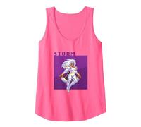 Marvel Cosmic Invasion Game X-Men Storm Retro Pixel Graphics Tank Top, Women, Neon Pink, X-Large