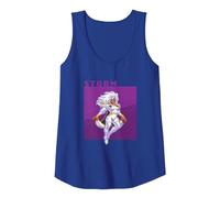 Marvel Cosmic Invasion Game X-Men Storm Retro Pixel Graphics Tank Top, Women, Royal Blue, XX-Large