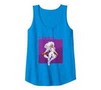 Marvel Cosmic Invasion Game X-Men Storm Retro Pixel Graphics Tank Top, Women, Sapphire Blue, Small