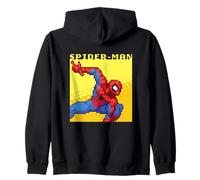 Marvel Cosmic Invasion Spider-Man Retro Pixel Graphics Zip Hoodie