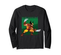 Marvel Cosmic Invasion X-Men Wolverine Retro Pixel Graphics Long Sleeve T-Shirt