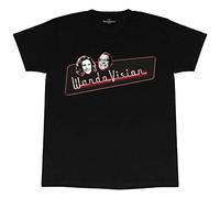 Marvel WandaVision Character Faces Boyfriend Fit T-Shirt, Womens, S-5XL, Black, Official Merchandise
