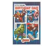 Marvel Dad Birthday Card - The Avengers Birthday Card for Dad - Birthday Card for Him