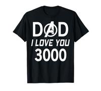 Marvel Dad I Love You 3000 Avengers Logo Father's Day T-Shirt
