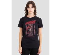 Marvel Women's Daredevil Born Again Comic Cover Ladies T Shirt, Black, XL