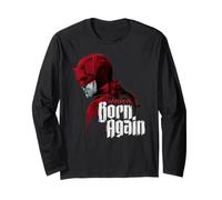 Marvel Daredevil: Born Again Disney+ Profile and Series Logo Long Sleeve T-Shirt