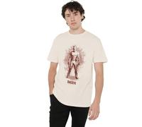 Marvel Daredevil Born Again Hell’S Kitchen Graffiti Unisex T Shirt, Natural, L