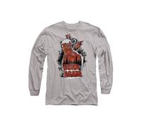 Marvel Daredevil Born Again Matt Murdock Graffiti Long Sleeve T-Shirt, Heather Grey Grey XXL