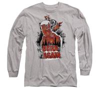 Marvel Daredevil Born Again Matt Murdock Graffiti Unisex Long Sleeve T Shirt, Heather Grey, XXL