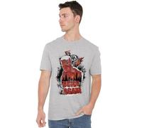 Marvel Daredevil Born Again Matt Murdock Graffiti Unisex T Shirt, Heather Grey, XXL