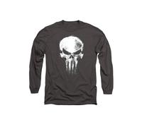 Marvel Daredevil Born Again Skull The Punisher Returns Long Sleeve T-Shirt, Light Graphite In Grey Grey L
