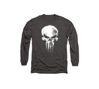 Marvel Daredevil Born Again Skull The Punisher Returns Long Sleeve T-Shirt, Light Graphite in Grey | Size: 2XL Marvel Grey 2XL