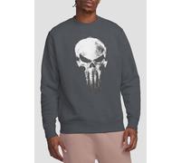 Marvel Daredevil Born Again Skull The Punisher Returns Sweatshirt, Dark Heather In Grey Grey L