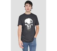 Marvel Daredevil Born Again Skull The Punisher Returns T-Shirt, Dark Heather In Grey Grey XXL