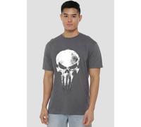 Marvel Daredevil Born Again Skull The Punisher Returns T-Shirt, Light Graphite In Grey Grey XXL