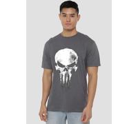 Marvel Daredevil Born Again Skull The Punisher Returns T-Shirt, Light Graphite in Grey | Size: Small Marvel Grey S