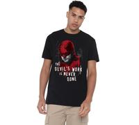 Marvel Daredevil Born Again The Devil’S Work is Never Done Unisex T Shirt, Black, XXXXX-Large