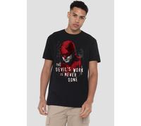 Marvel Daredevil Born Again The Devil'S Work Is Never Done T-Shirt, Black | Size: 4XL Marvel Black 4XL