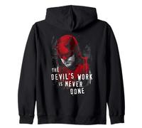 Marvel Daredevil Born Again The Devil'S Work Is Never Done Zip Hoodie