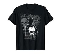 Marvel Daredevil Born Again The Punisher Graffiti T-Shirt, Men, Black, X-Large