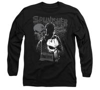 Marvel Daredevil Born Again The Punisher Graffiti Unisex Long Sleeve T Shirt, Black, XL
