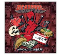 Marvel Deadpool 2027 Square Wall Calendar Official Licensed Marvel Calendar, Monthly Grid Layout, Iconic Deadpool Artwork & Irreverent Humour, Large Square Format, Gift for Deadpool Fans