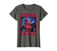 Marvel Deadpool Approved by Deadpool T-Shirt, Women, Asphalt Grey, Medium